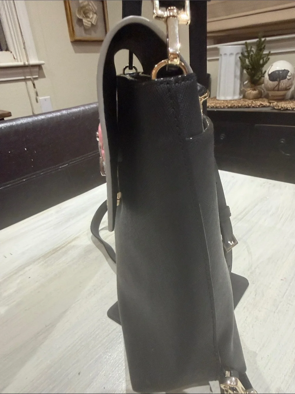kate spade black structured